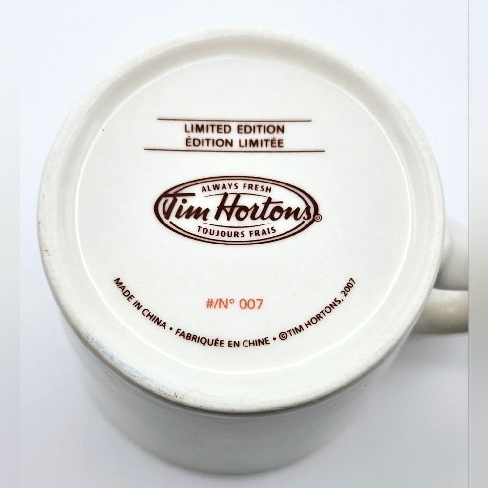 Tim Hortons 2007 Limited Edition #007 Collector Coffee Mug Ceramic Cup - Picture 7 of 8